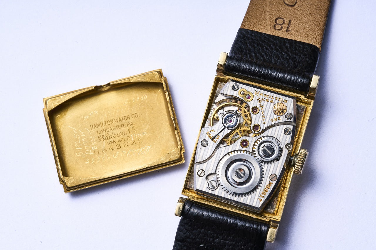 1940s HAMILTON “GILBERT” 14Kスモセコ手巻きウォッチ