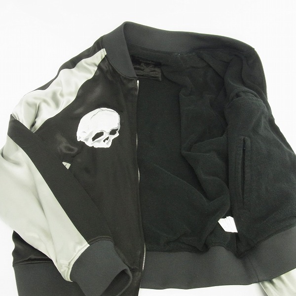 mastermind/マスターマインド 初期 シルク100% スカル/ロゴ刺繍