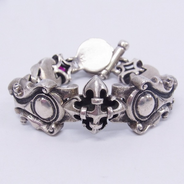 Star Knights/スターナイツ クロス＆ストーン シルバーブレスレットの