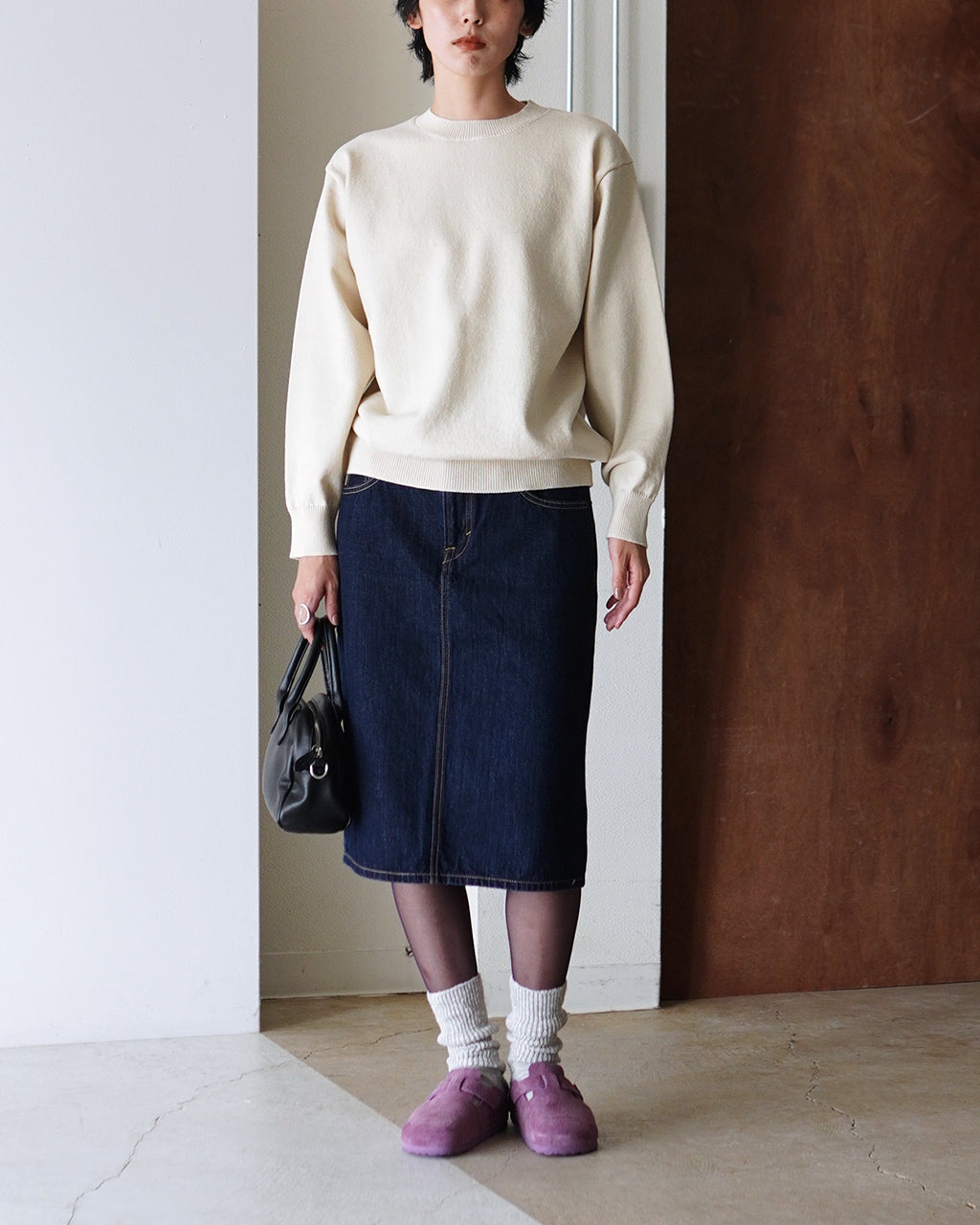 ヨネトミ Yonetomi リジッド カシミア ニット プルオーバー RIGID