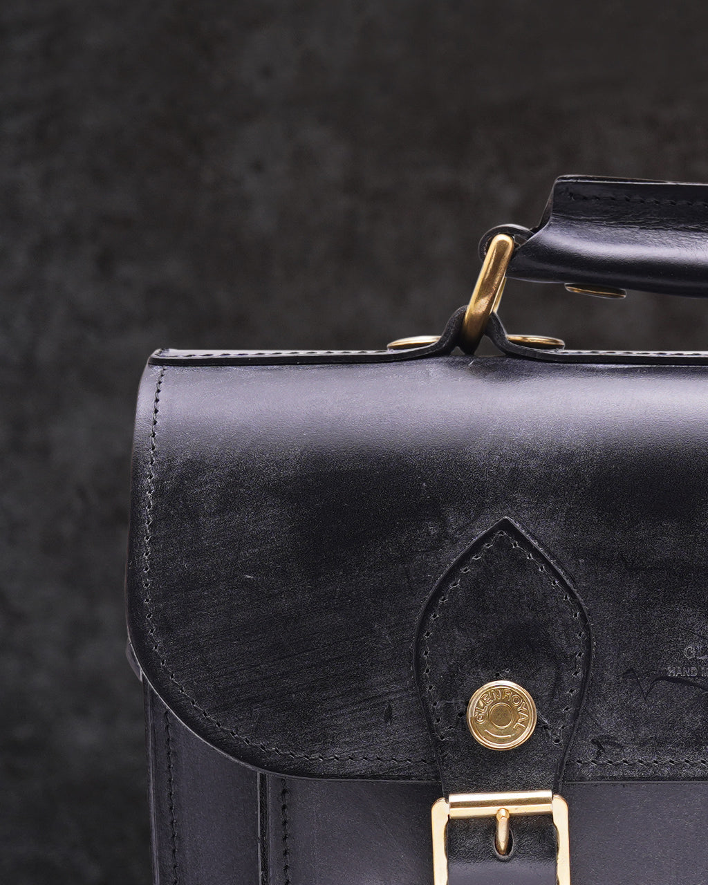 GLENROYAL ブライドルレザー サッチェルバッグ ショルダーバッグ