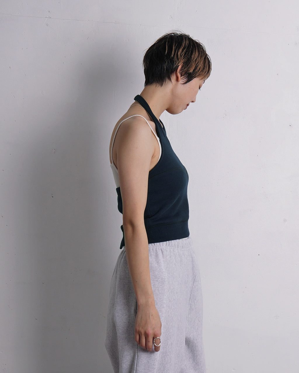 JUN MIKAMI ｜outlet｜スウェットホルターネック トップス ビスチェ