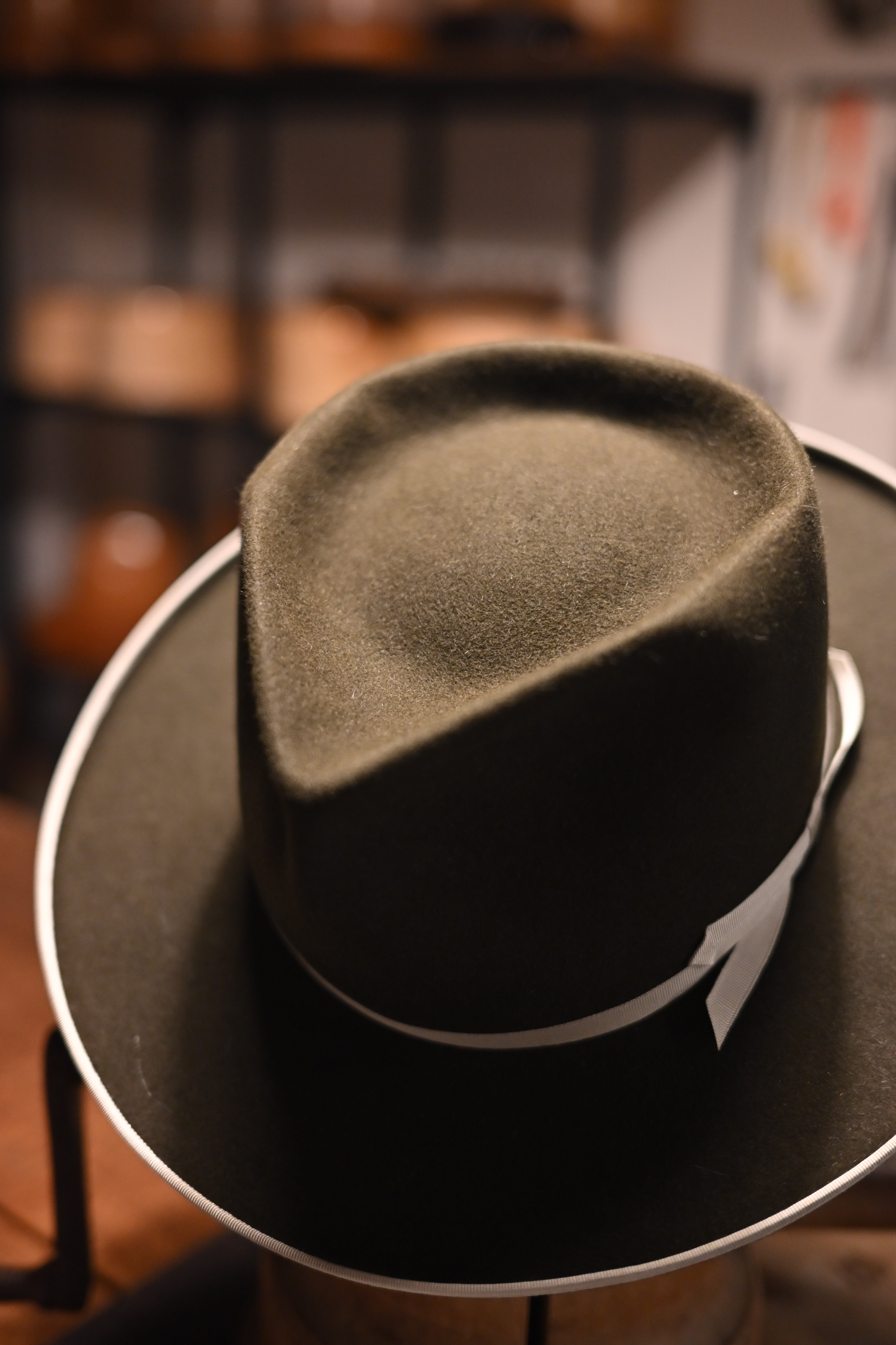 horn- Rabbit Fur Felt – CROWTED HATTERS