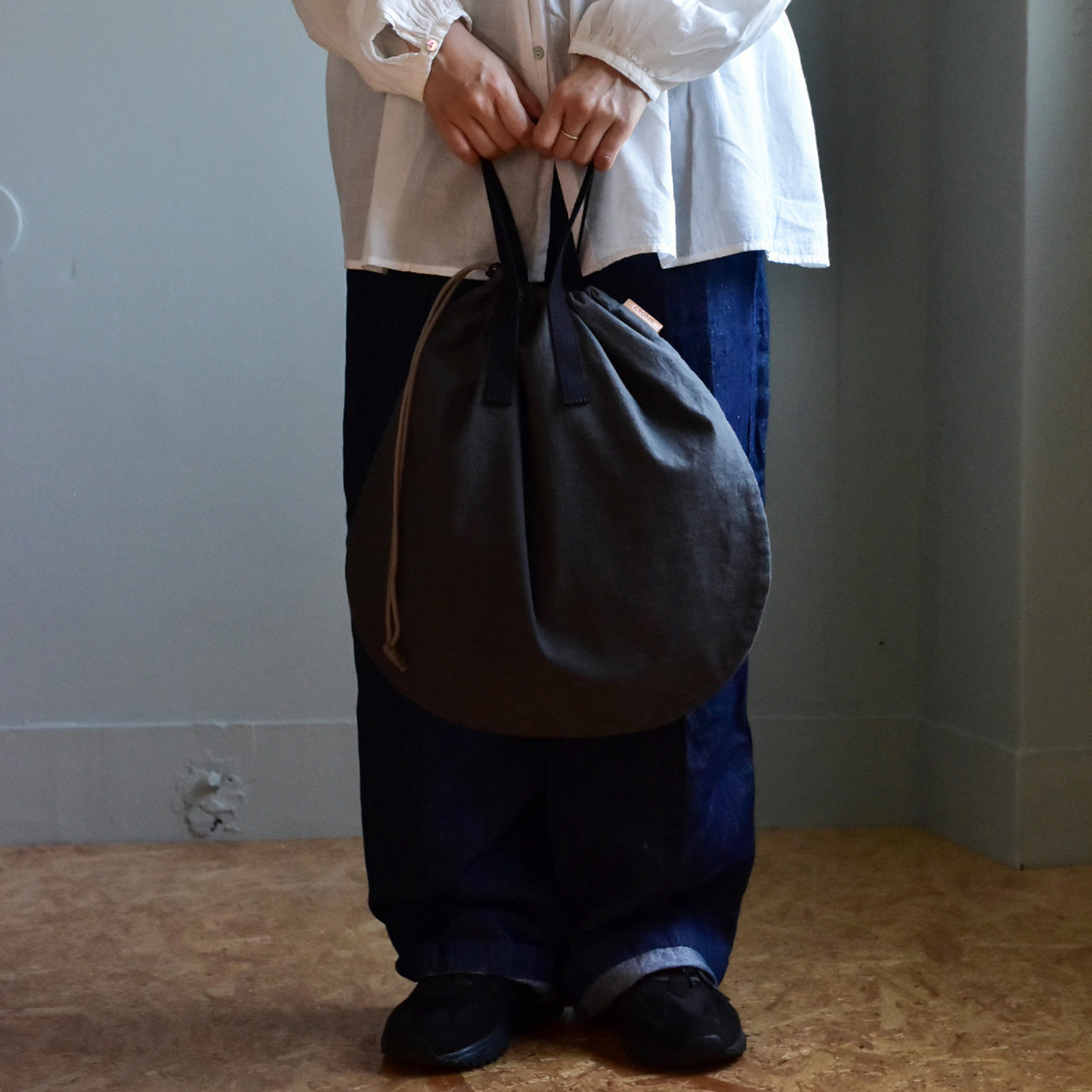 ZAZA CLOTH】KINCHAKU TOTE M / 巾着トート M