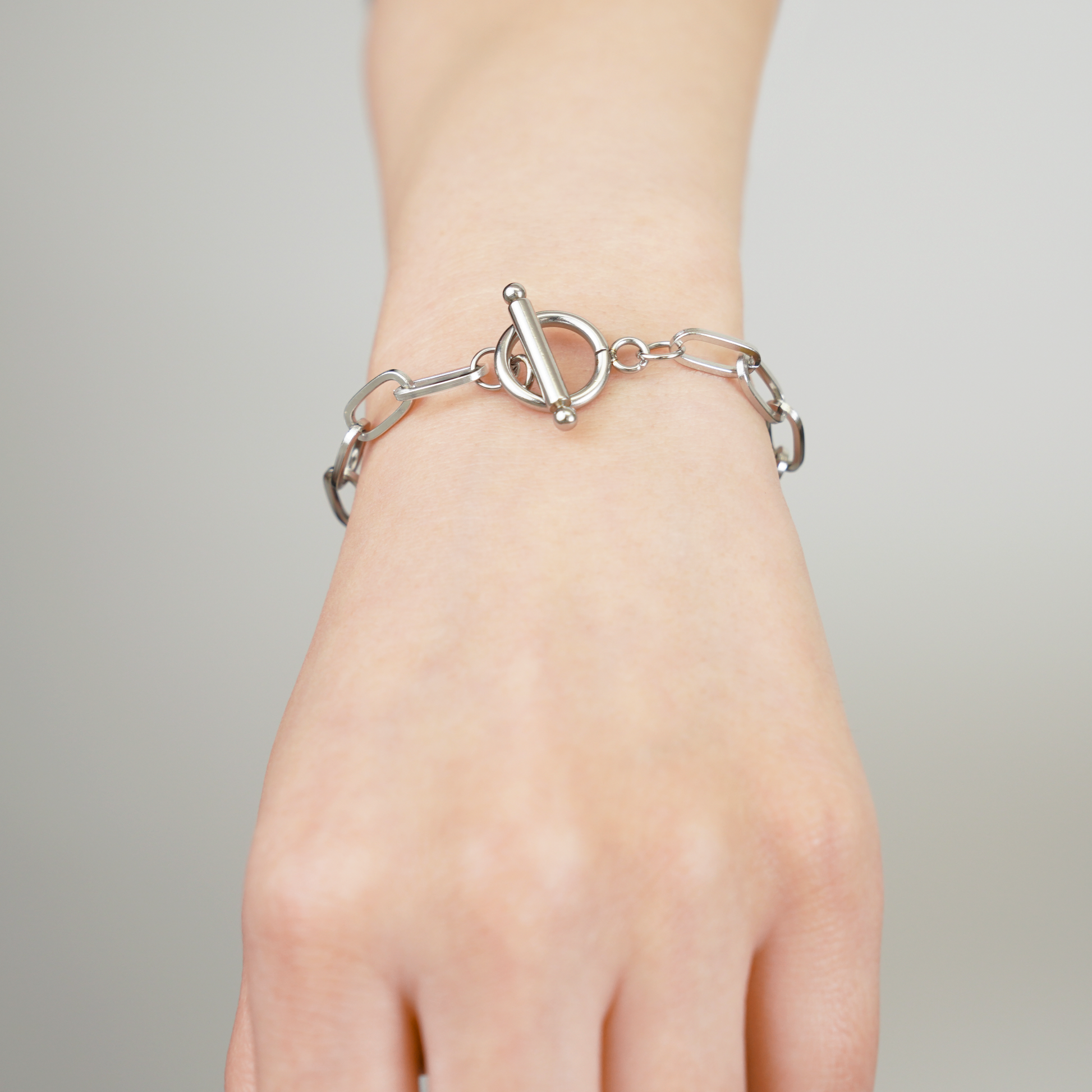 Sharp chain bracelet(rbr0043s) – cross Jewellia