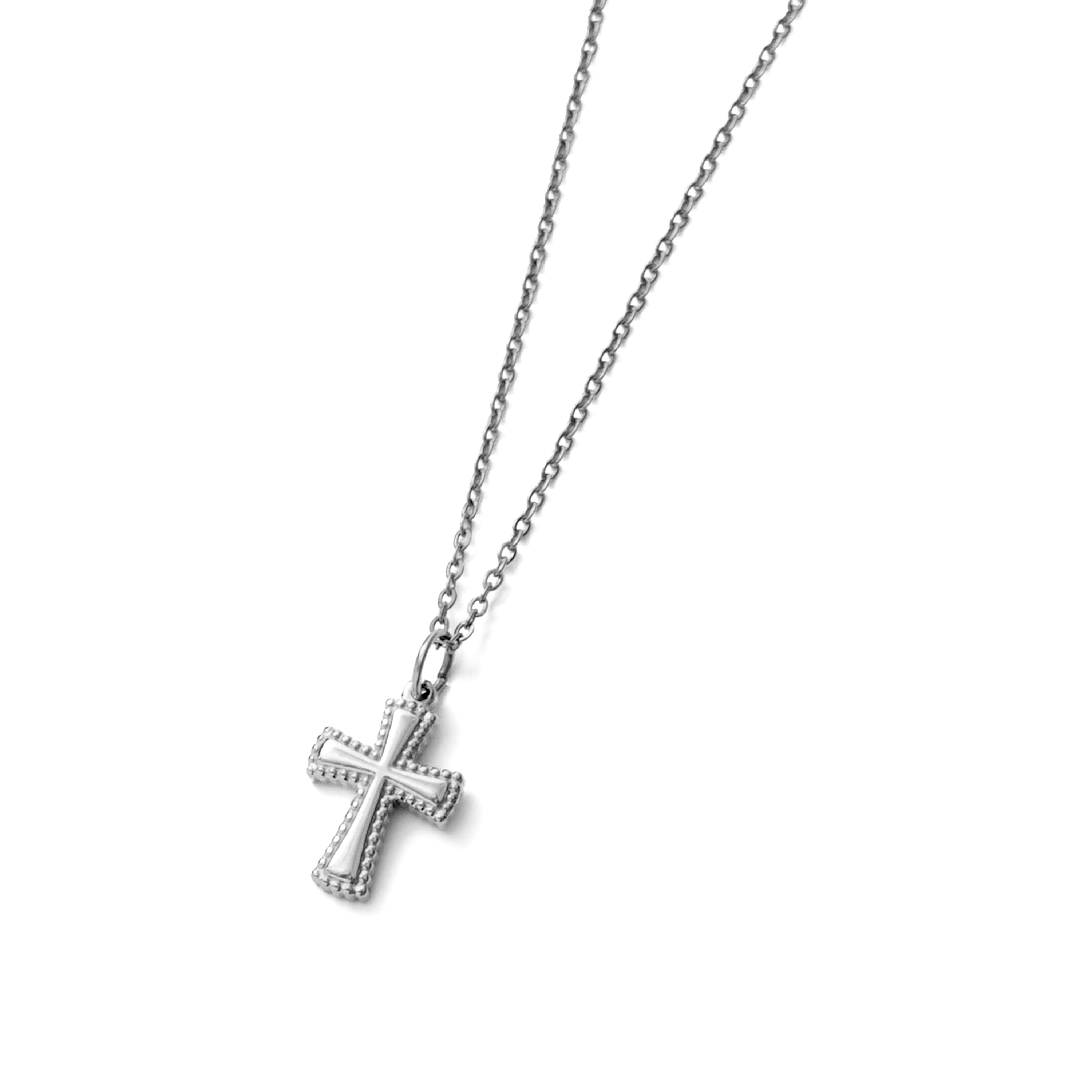 Vintage cross necklace silver｜cross Jewellia｜金アレ対応・ユニ