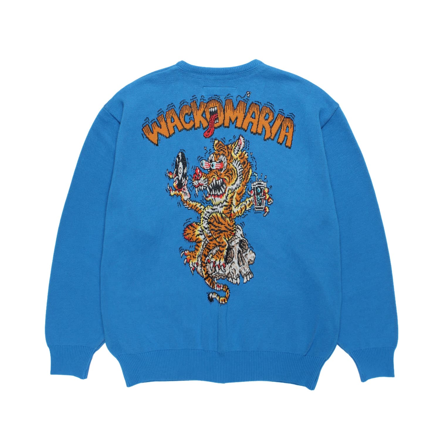 ロゴモヘアニットジャガードセーター 23FW-WMK-KN16 | ワコマリア2023