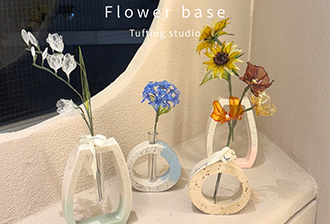 tufting studio) 新コース「プラスター（フラワーベース）」開催