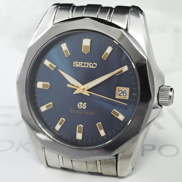 グランドセイコー GRAND SEIKO メンズ腕時計 クオーツ ネイビー文字盤