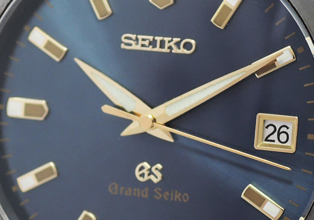 グランドセイコー GRAND SEIKO メンズ腕時計 クオーツ ネイビー文字盤