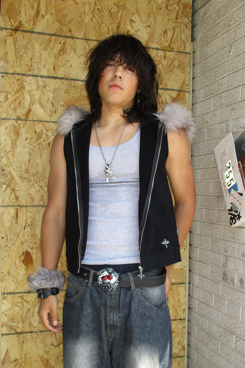 MEANT TO BE HOODIE VEST - BLACK – CREEPS