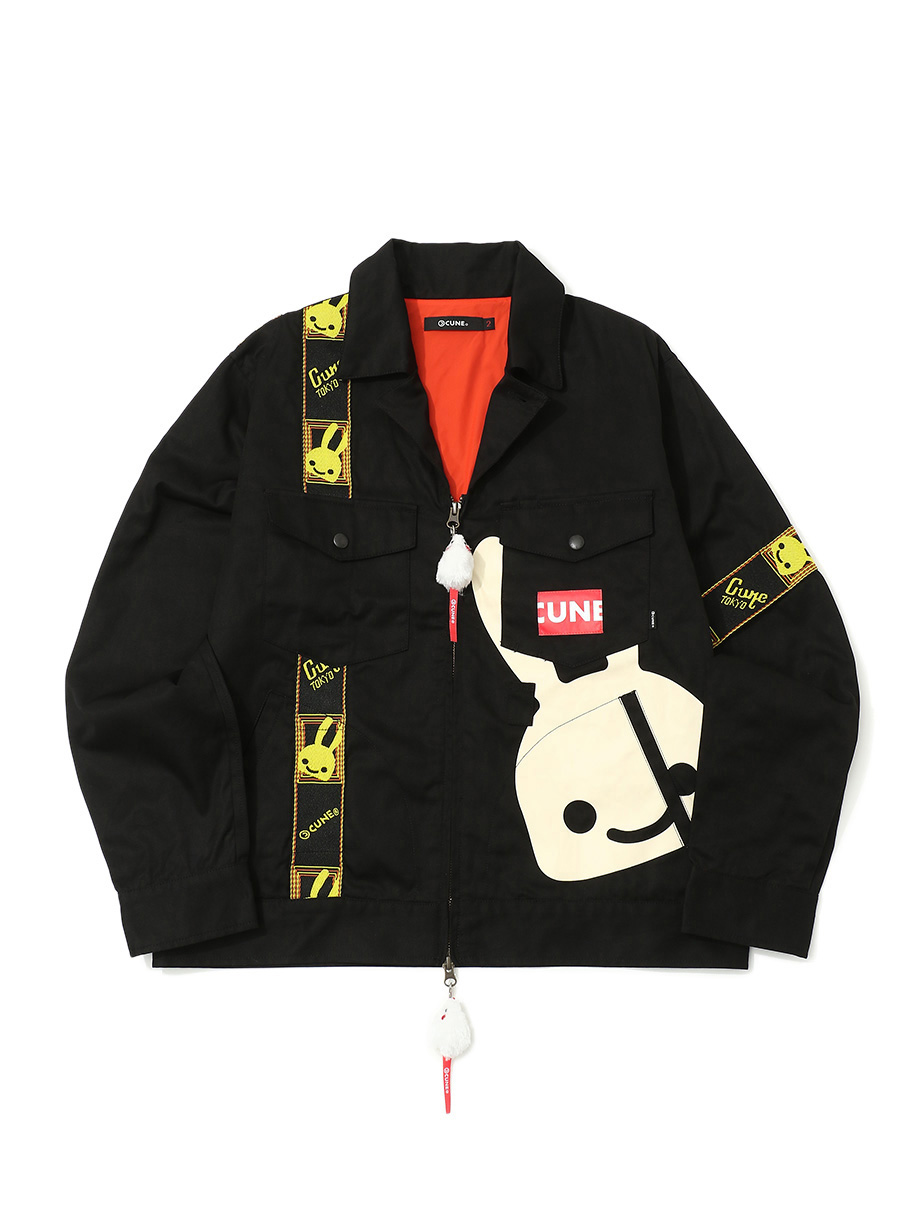 FGRテープジップジャケット｜ウサギがいる｜CUNE ONLINE STORE