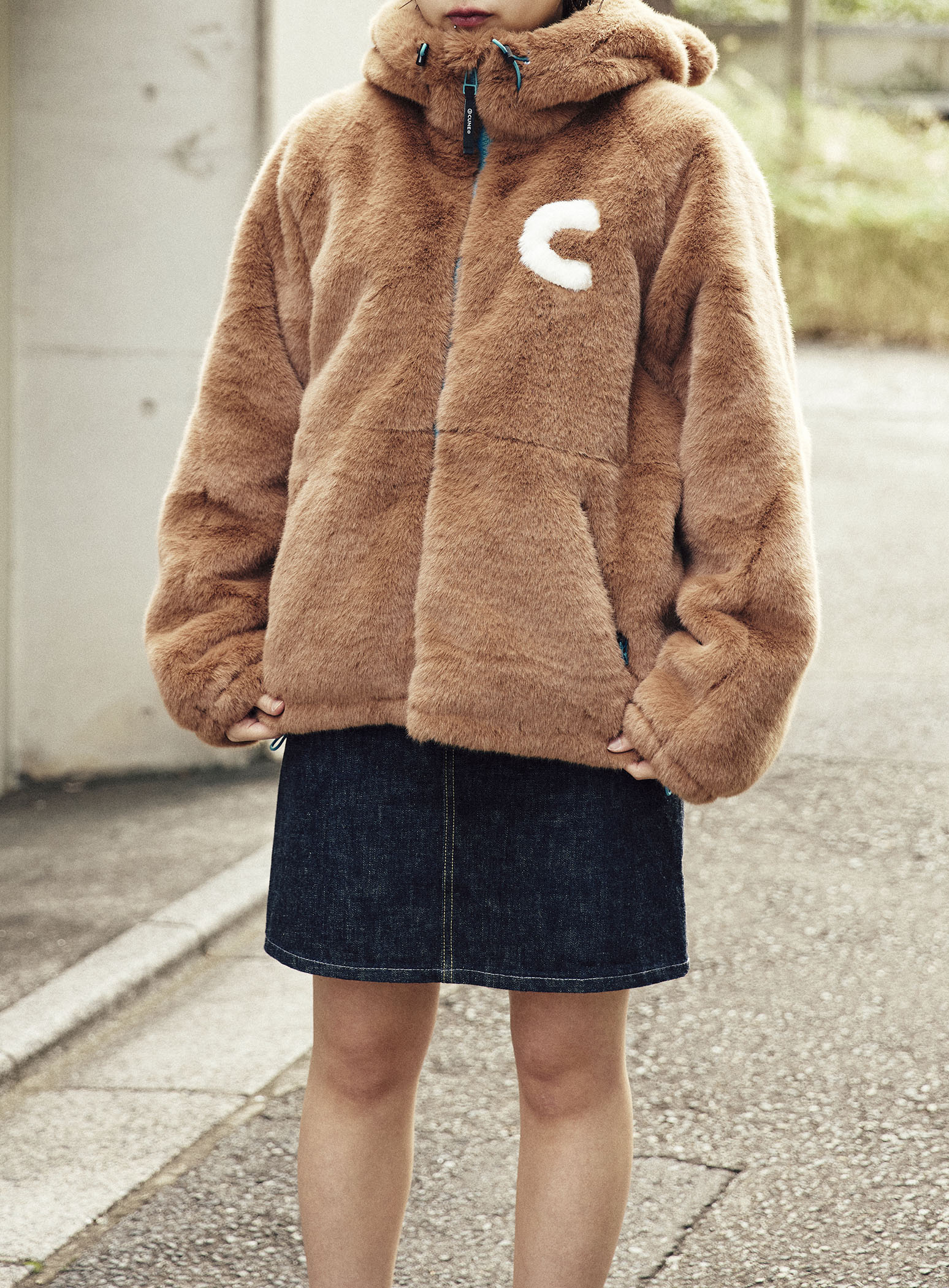 耳付きファーブルゾン｜ウサギがいる｜CUNE ONLINE STORE