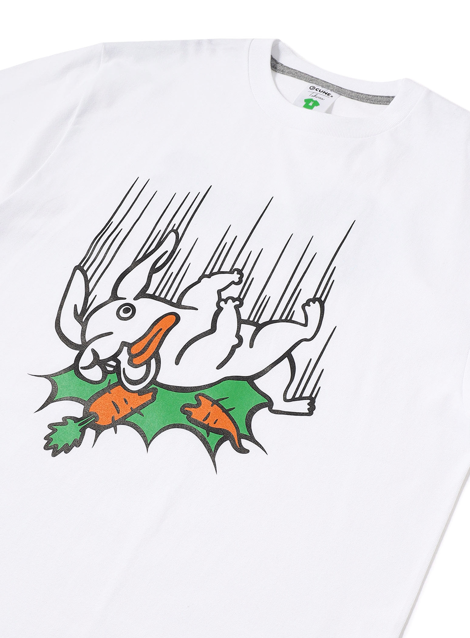 S/S Tee うさぎとにんじん｜ウサギがいない｜CUNE ONLINE STORE