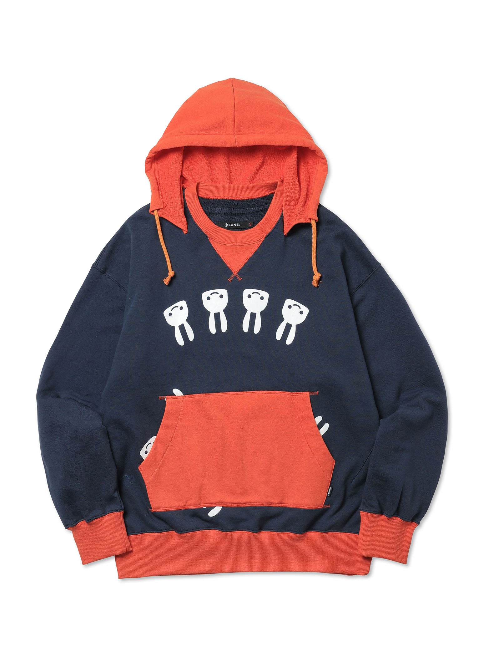 後付けパーカー｜ウサギがいる｜CUNE ONLINE STORE