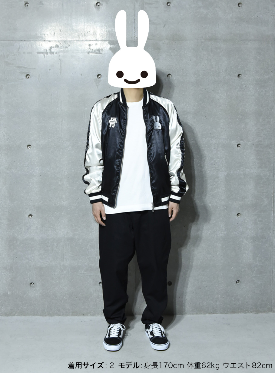 骨スカジャン｜ウサギがいる｜CUNE ONLINE STORE