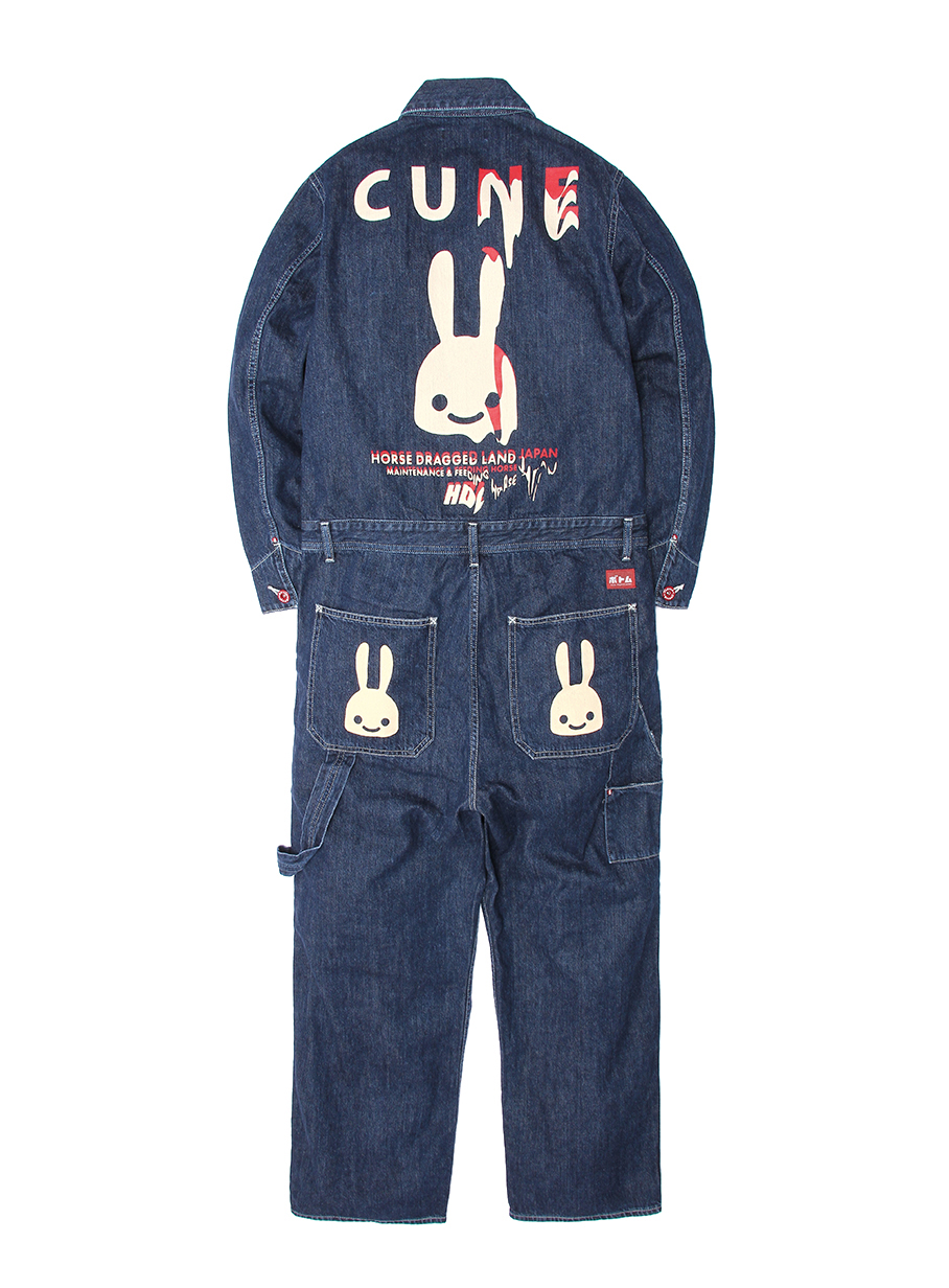 つなぎ デニム｜ウサギがいる｜CUNE ONLINE STORE