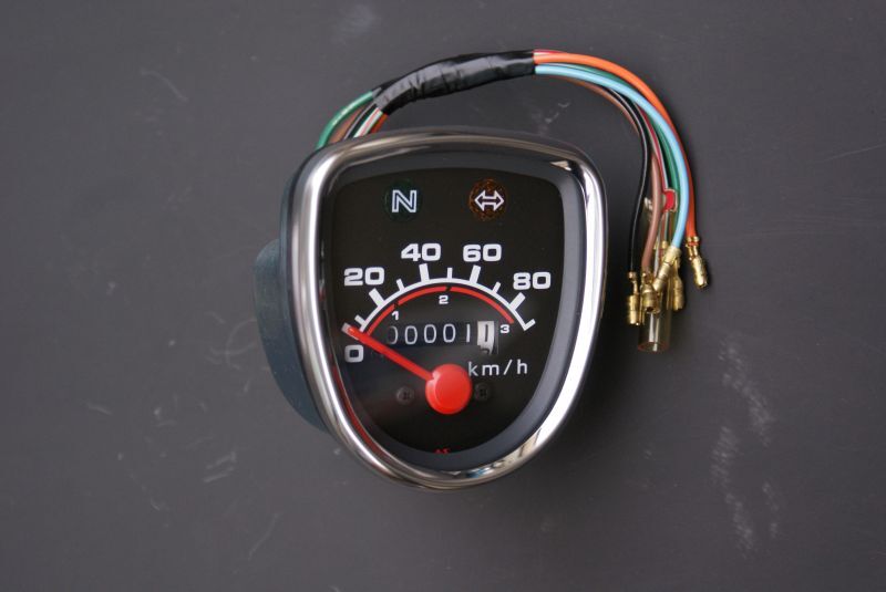 ホンダ純正】[在庫限り]丸目カブ90/70用スピードメーター[90キロフル