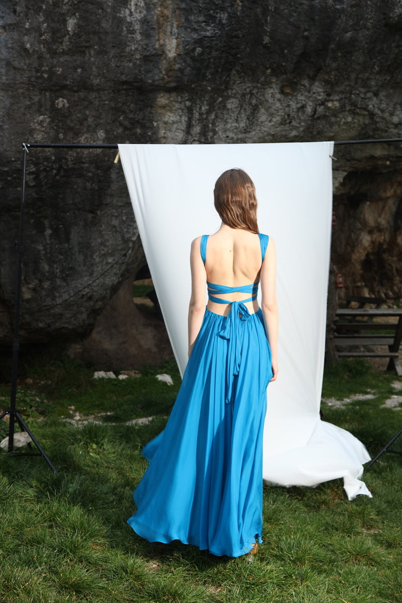 ARIZONA DRESS IN AZURE BLUE | CULT MIA | Aquarel Studio