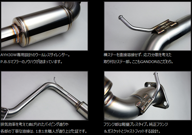 アルファード30系用 ガナドール マフラー(右ダブル出し) を販売中