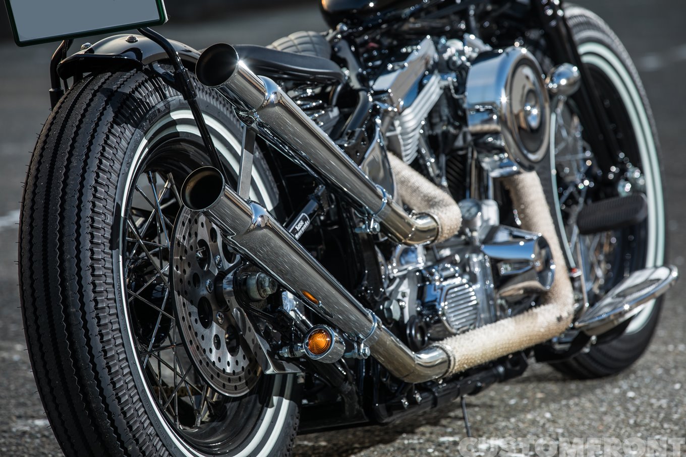 ハーレー EVOLUTIONチョッパー FLSTF 1997のソフテイルカスタム・カツ