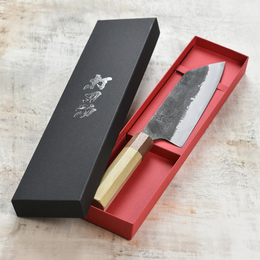 Naoki Mazaki Santoku Knife, 180mm (7