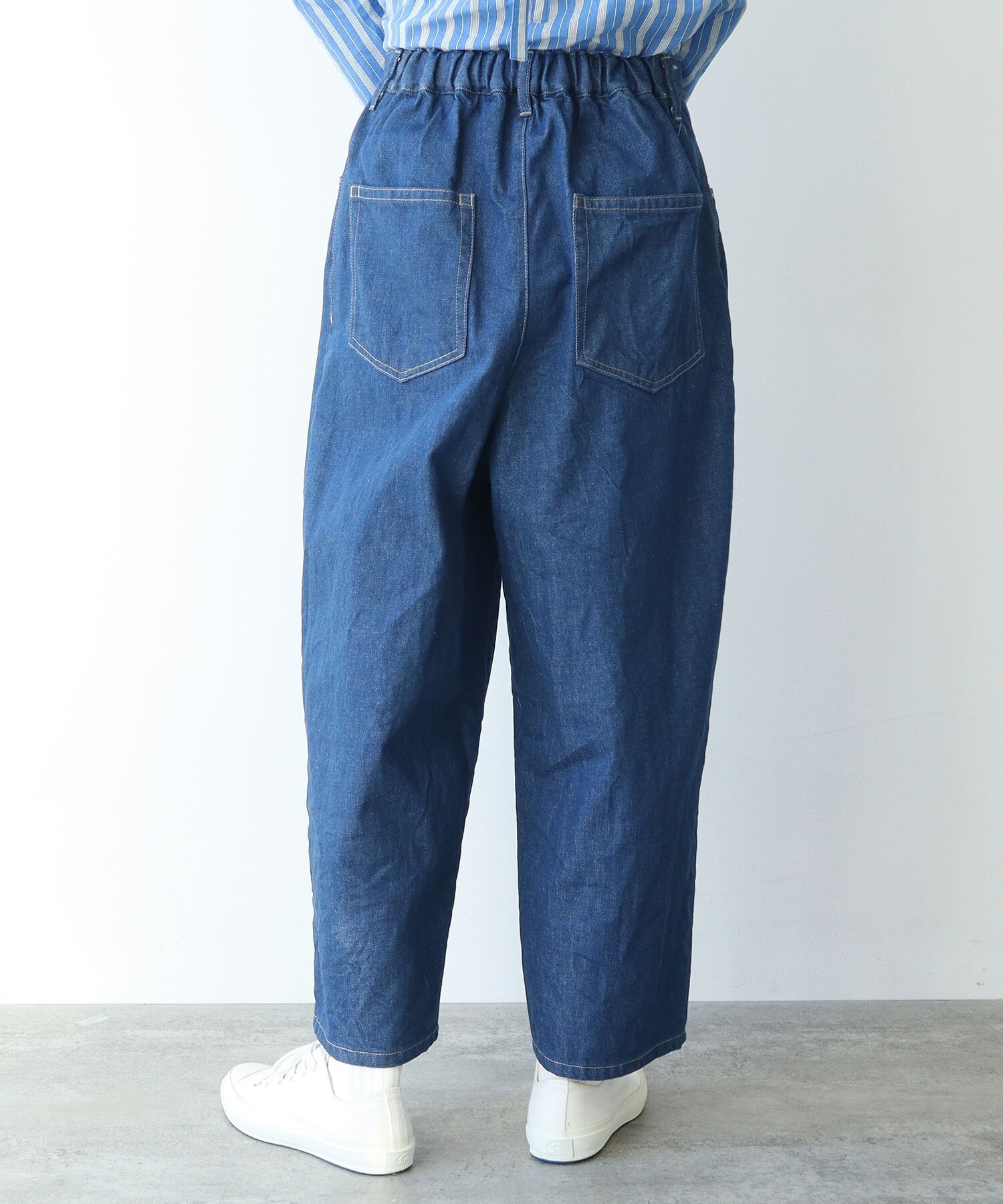 AMBIDEX Store △11oz デニム バックゴム 5ポケットパンツ(M