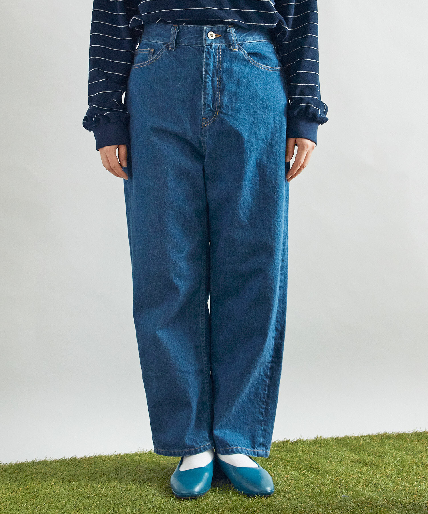 AMBIDEX Store △12oz 5pocket 2nd デニム パンツ(F BLUE): buoybuoy