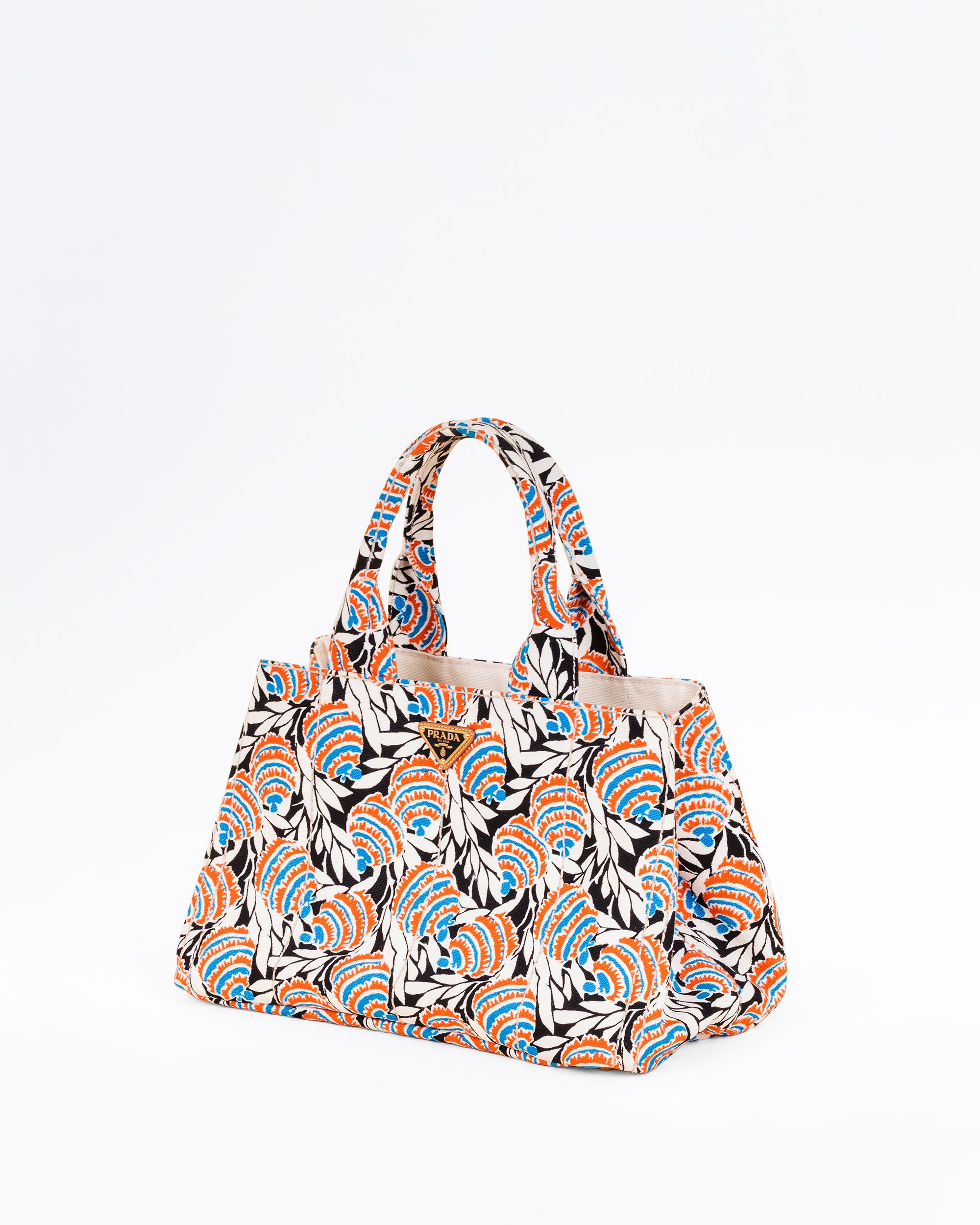 Prada Limited Edition Printed Canapa Tote | Vivrelle