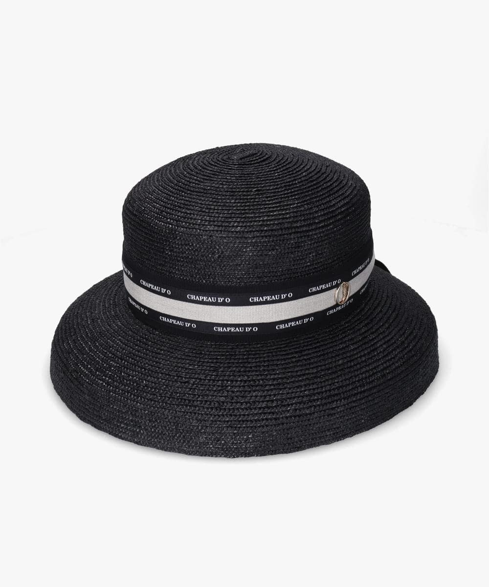 Chapeau d' O Straw-B Casablanca Logo | 57.5cm(75) BLACK (01