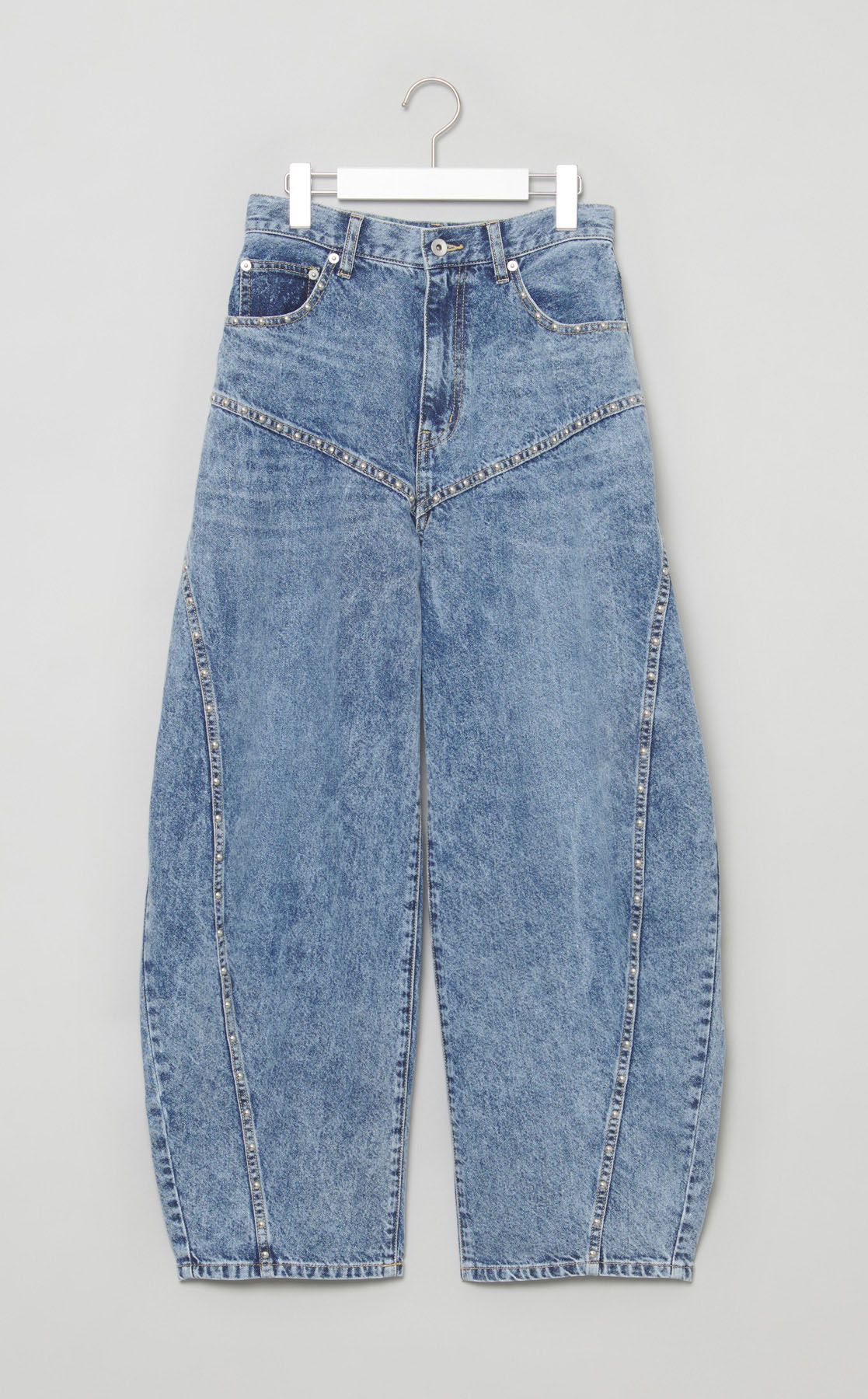 FURFUR｜スタッズカーブデニムパンツ