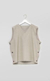 RAINMAKER 23AW ウールVネックベスト&カラテパンツネイビー