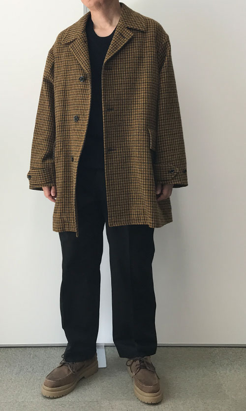 NANO universe｜チェックツイードカーコート