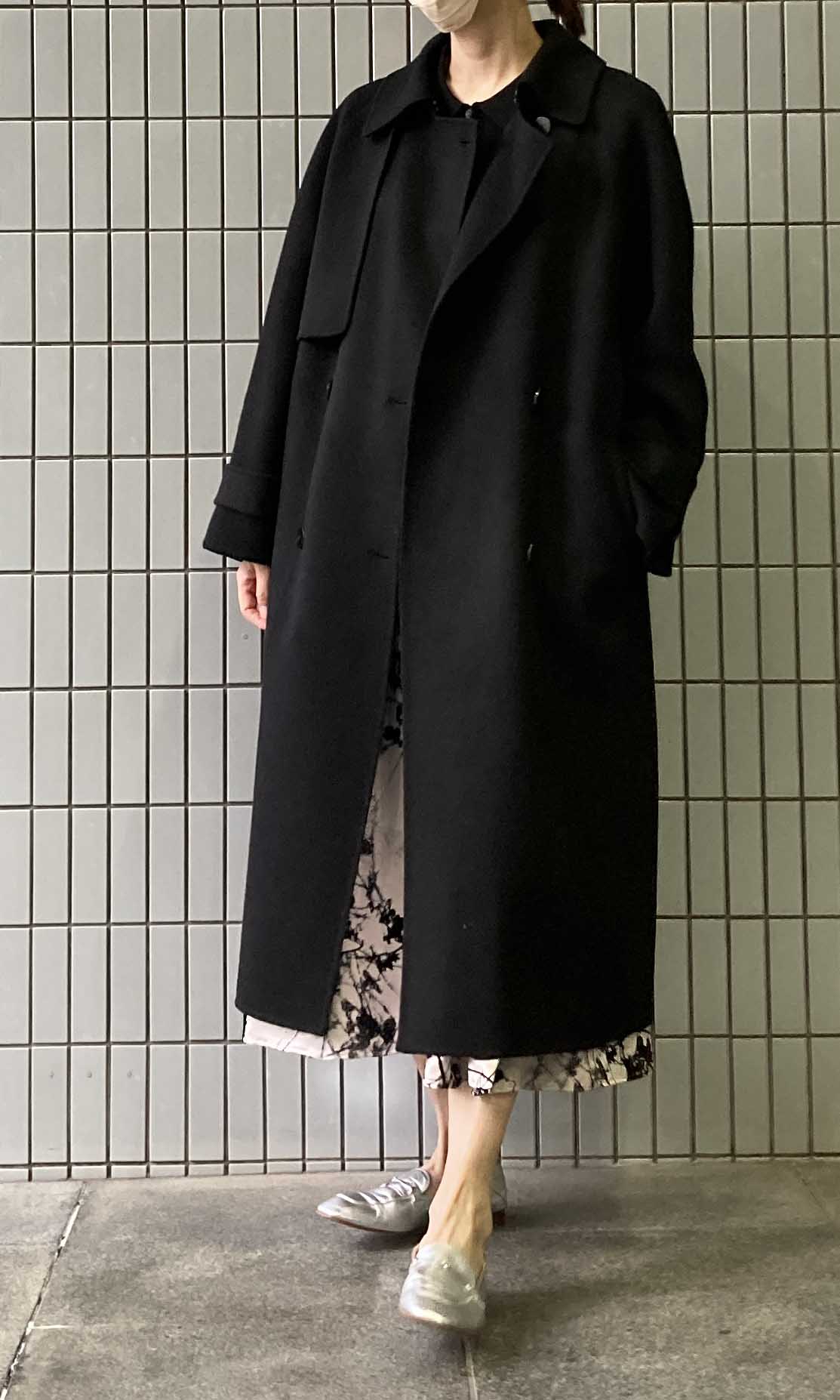 Theory luxe｜ウールロングトレンチコート