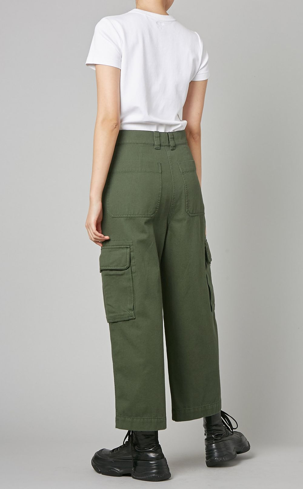 Weekend Max Mara｜コットンワイドカーゴパンツ