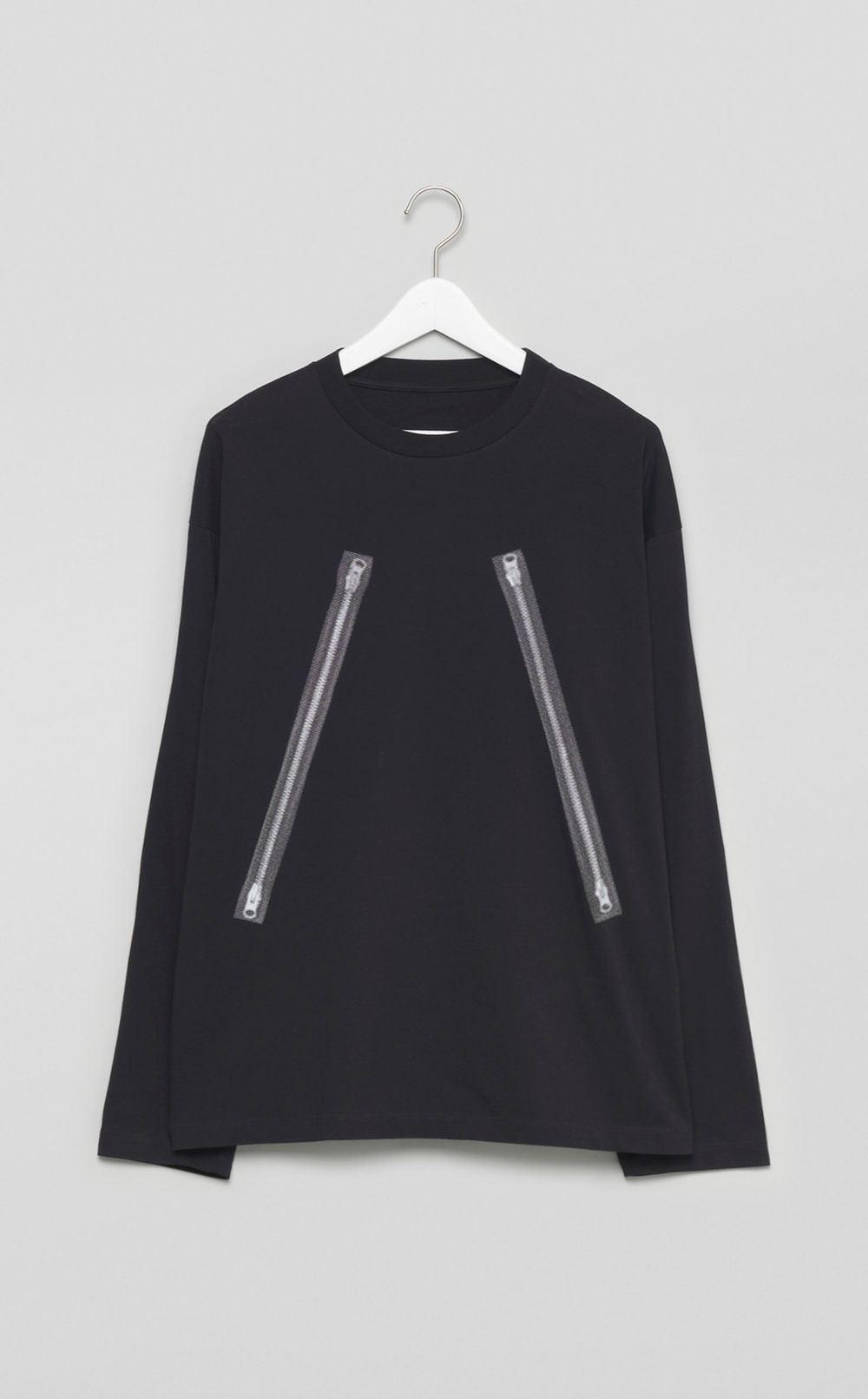 MM6 Maison Margiela｜ジッププリントロングスリーブTシャツ