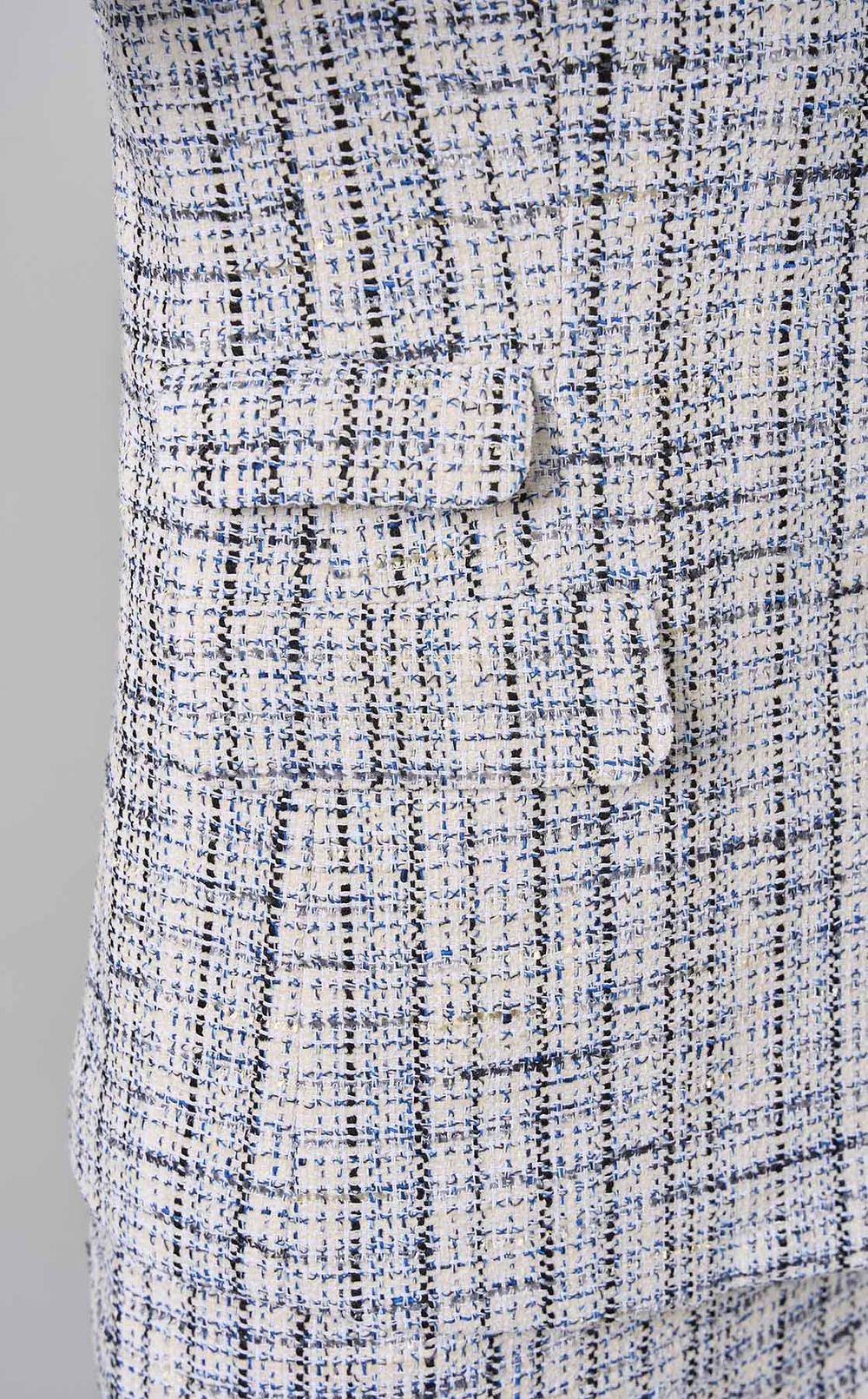 Theory luxe｜ミックスツイードノーカラージャケット