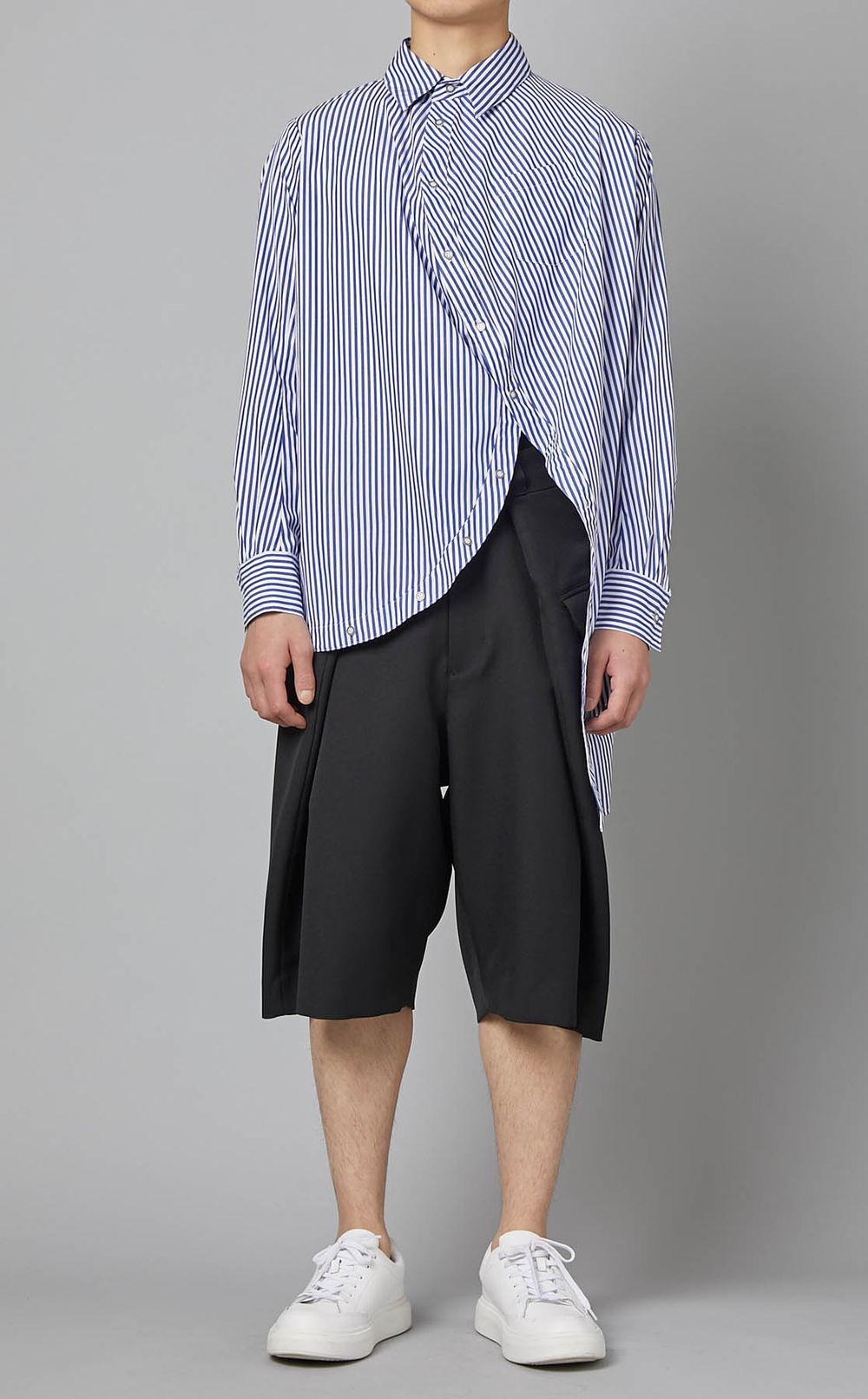 ANREALAGE｜ボールストライプシャツ