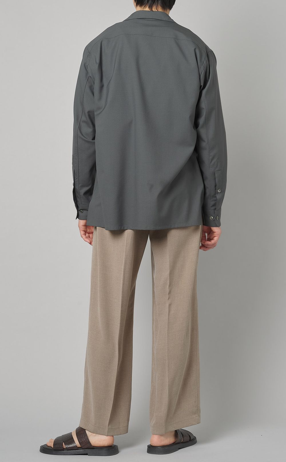 MARKAWARE｜サマーウールプルオーバーシャツ