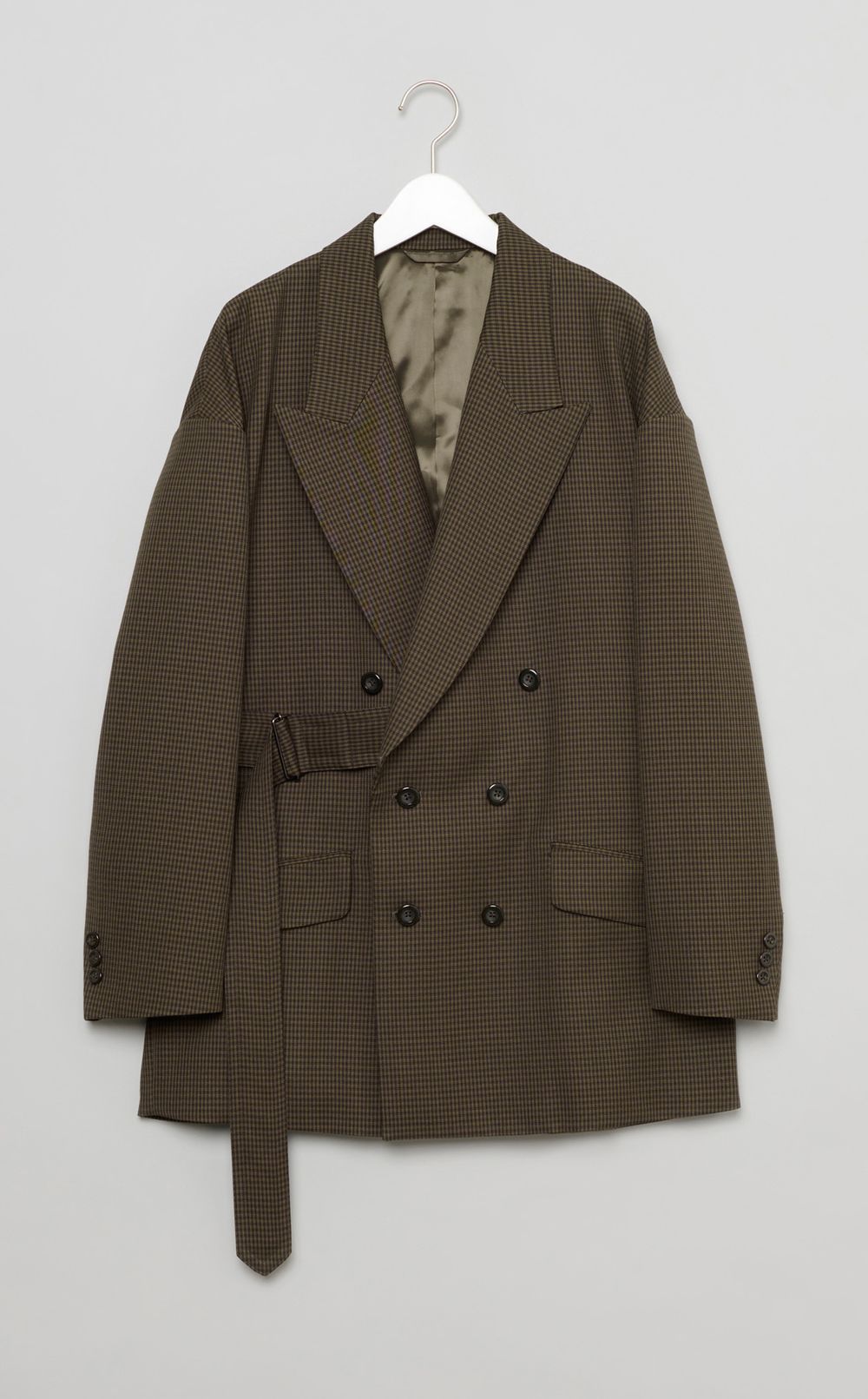 UJOH｜チェックドロップショルダージャケット