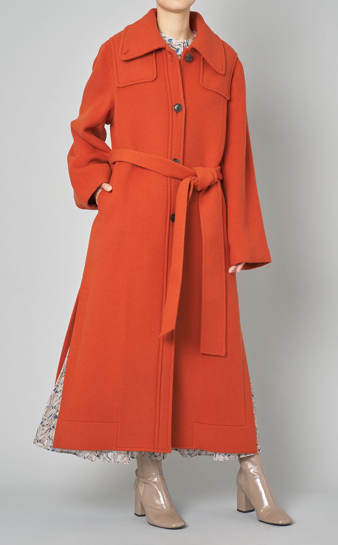 styling/｜ワイドカラーロングコート