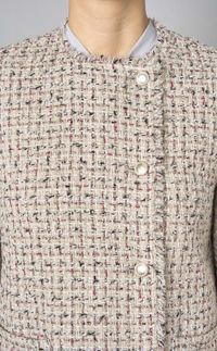 Theory luxe｜ツイードノーカラージャケット