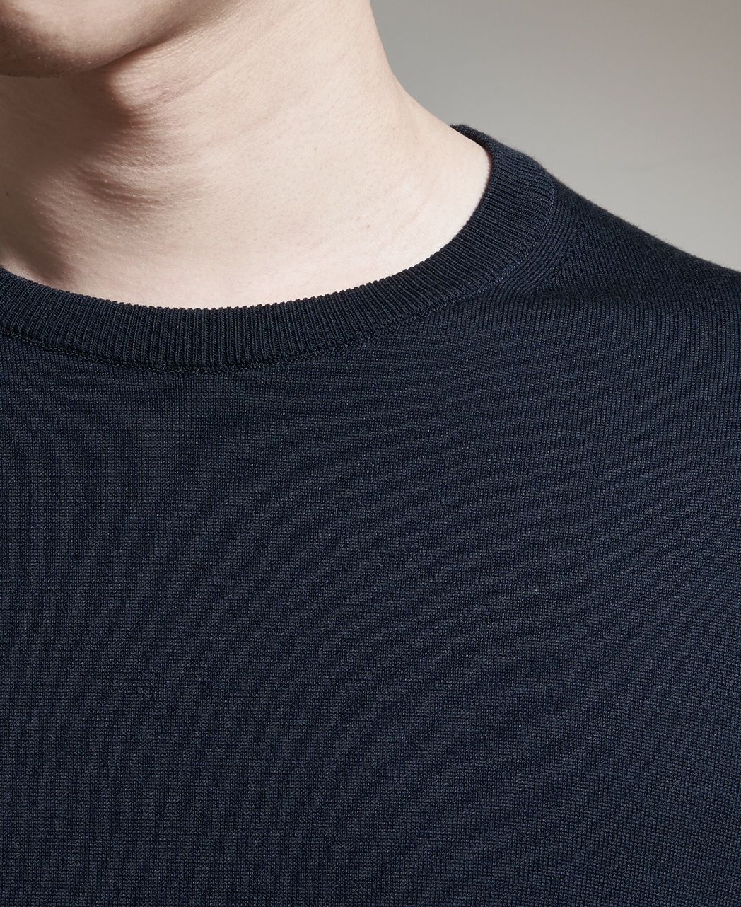 クルーネックニット(46 ブルー系): メンズ｜メーカーズシャツ鎌倉 公式通販