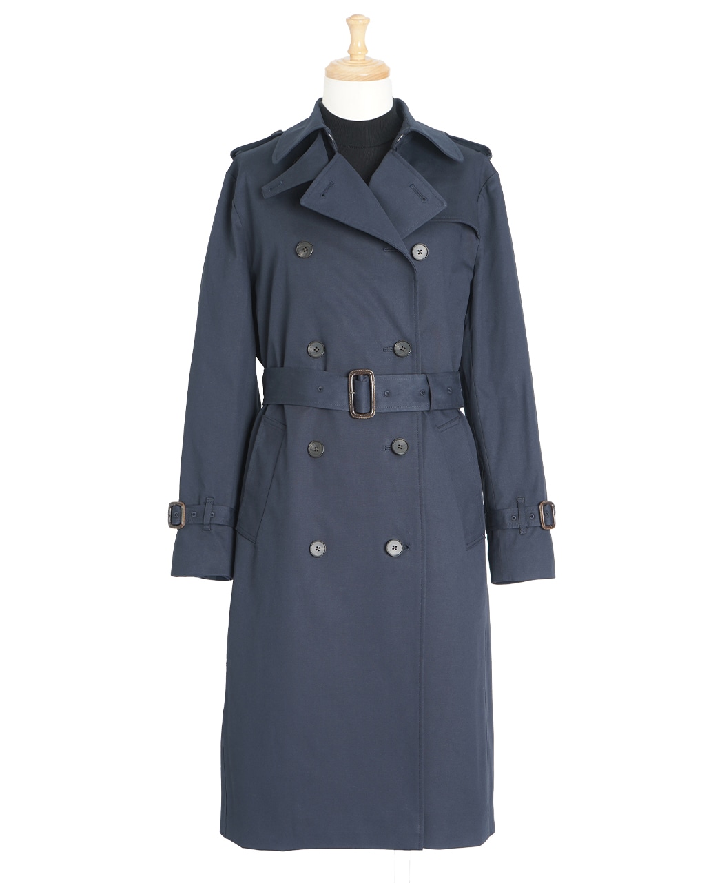 シンプルライフ ネイビー トレンチコート 中ベスト取り外し可 LLサイズ