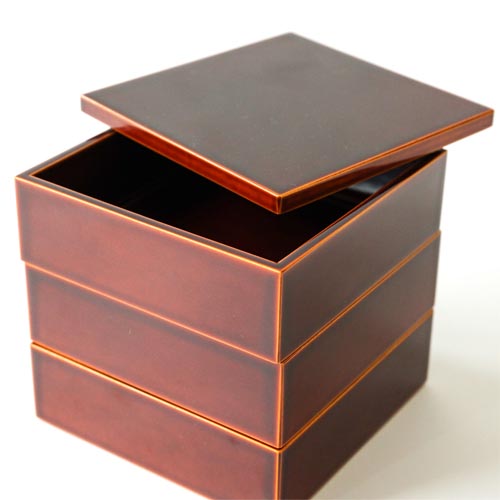飛騨春慶 元田漆器 Genda 和角三段重 伝統工芸品 木製 お重箱 | MUKU工房