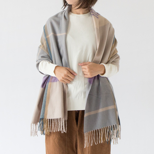 カシミヤ チェック ストール／Cesare Gatti（チェザーレ ガッティ