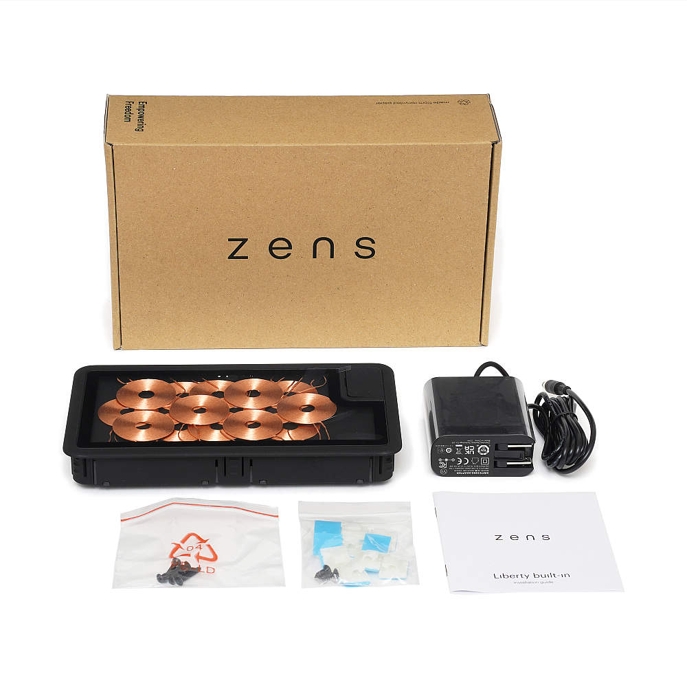 ワイヤレス充電器 LIBERTY-PAD 複数充電・急速充電タイプ、貫通穴取付