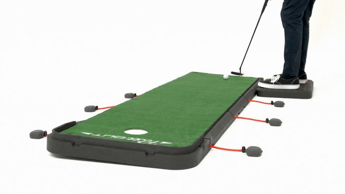 ポンプで苦手な“傾斜”を再現して練習できる！PuttOUT『Air Break』が