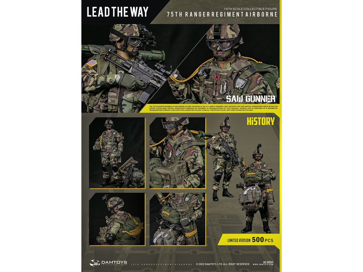 1/6 アメリカ陸軍 第75レンジャー連隊 エアボーン SAWガンナー