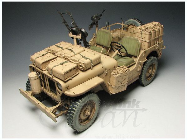 WWII イギリス陸軍 SAS 1/4トン 4x4 小型軍用車 北アフリカ戦線 1942